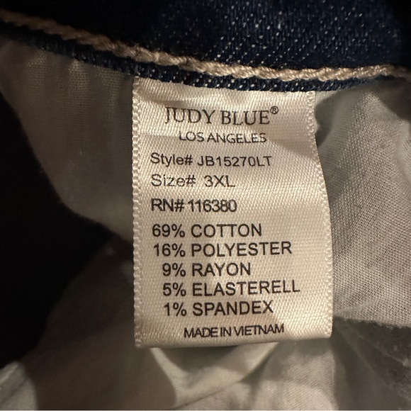 Judy Blue - Blue Jean Shorts with Distressed Look - Worn Once 3X - Picture 9 of 9